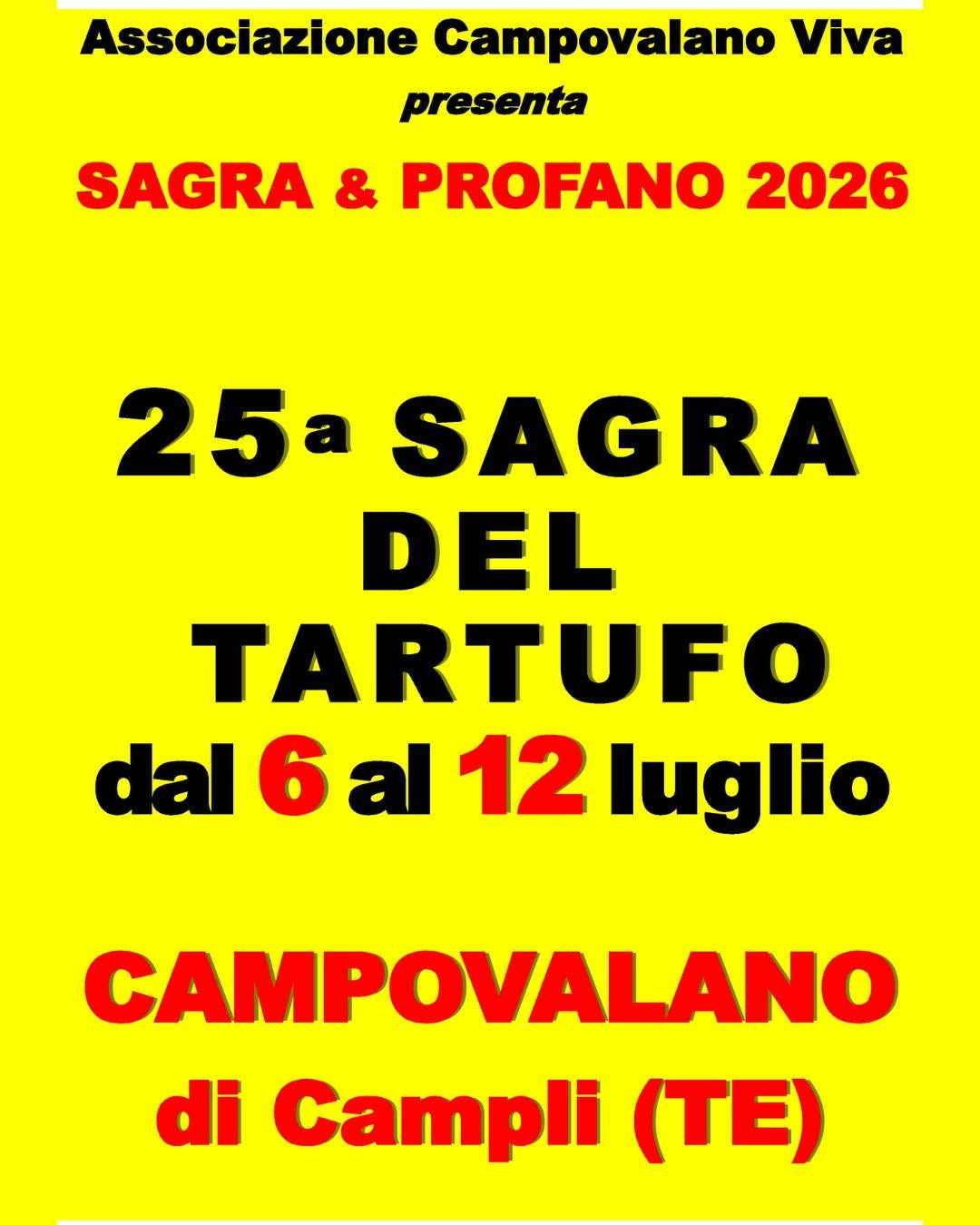 Sagra del Tartufo Campovalano 2026
